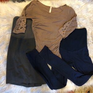 Maternity clothing lot / bundle  x3 (skirt, leggings and top)